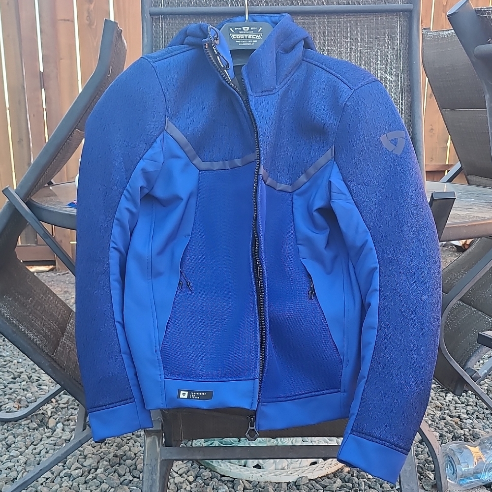 Rev it Spark Men's Motorcycle Jacket in Blue Med.